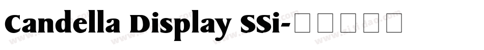 Candella Display SSi字体转换